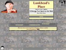Tablet Screenshot of lunkhead.net